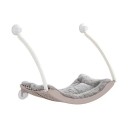 Cama suspensa para gatos na janela com ventosas 50 x 28 cm Almofada de pelúcia removível Cama curva para vidro e varanda 7