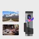 Cámara de auto Full HD 1080p Cámara de grabación de auto con WiFi y sensor G Objetivo giratorio 360° Micro SD hasta 128 GB Para el parabrisas 3