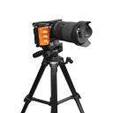 Câmara de grelha 12,8 x 4,1 x 8,3 cm Estabilizador com pega superior em madeira Grelha de vídeo para Sony ZV-E10 3