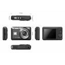 Câmara digital 16MP com zoom óptico de 5x e objectiva grande angular de 28mm 1080p Full HD 2,7" LCD Micro USB Bateria de Lítio 7