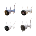 Câmara IP de segurança com deteção de veículos 5 MP lente de 3,6 mm DC 12V branca vigilância exterior com IR 10 m e zoom 8x 2