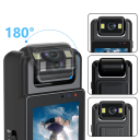 Câmara mini WiFi 1080p com visão nocturna 3 em 1 Foto Vídeo Áudio rotação de 180° ecrã de 1,3" bateria de 1200mAh Suporte para cartões de 128GB 2