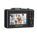 Câmara para Vlog 64 MP UHD 4K 18× zoom LCD Rebatível 180° WiFi Webcam Autofoco Câmera com Cartão SD de 16 GB 7