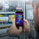 Câmara térmica P1 infravermelha USB-C com resolução 320x240 X³IR para iPhone 15 16 17 e telemóveis Android cinza para medição de temperatura e inspeção 6