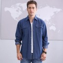 Cămașă de bărbați din denim F632 8