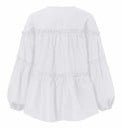 Cămașă lejeră pentru dame cu mânecă lungă, bluză elegantă cu volane pronunțate, croi ușor și aerisit, bumbac, poliester 3