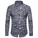 Cămașă leopard pentru bărbați A3081 1
