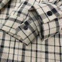 Cămașă oversize pentru femei cu model în carouri și mânecă lungă 4