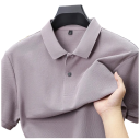 Cămașă polo pentru bărbați cu mânecă scurtă Design uni Închidere cu butoni Guler Material din bumbac Bază stilată a garderobei 20