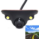Cameră auto cu iluminare LED și obiectiv reglabil Bază autocolantă Senzor CCD 480 TVL Format PAL și NTSC Design impermeabil Cablu de 6 m 2
