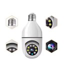 Cameră de securitate WiFi IP pentru soclu E27 cu vedere nocturnă 3MP HD cameră albă pentru supravegherea casei și monitorizarea de la distanță prin mobil 4