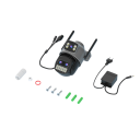 Caméra de sécurité extérieure 15MPx avec triple objectif 3x5MP détection de personnes WiFi vision nocturne UHD zoom 10x et audio bidirectionnel 2