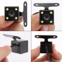 Caméra de stationnement pour voiture avec vision nocturne et lignes auxiliaires Montage à l'avant et à l'arrière Quatre LED Protection IP67 6