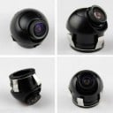 Caméra de voiture avec vision nocturne et objectif rotatif Champ de vision 170° Protection IP68 Alimentation 12 V Sortie vidéo RCA Format PAL et NTSC 4