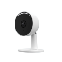 Caméra IP de sécurité 1080P 4 mm grand angle 100° vision nocturne infrarouge 10 m blanche pour surveillance intérieure avec détection de mouvement 1