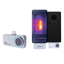 Caméra thermique TR256i résolution 256x192 avec port Lightning pour iOS corps en aluminium argenté pour la réparation de cartes de circuits imprimés et d'électronique 2