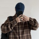 Camicia a quadri da uomo F692 5