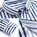 Camicia a righe da uomo F484 1