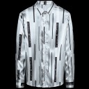 Camicia a righe da uomo F544 3