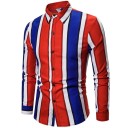 Camicia a righe da uomo F748 1