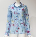 Camicia da donna con fiori 3