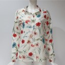 Camicia da donna con fiori 5