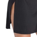 Camicia da notte corta da donna con profondo scollo a cascata e schiena aperta con legatura dietro il collo e alto spacco laterale 7