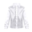 Camicia da ragazzo con paillettes L1817 1