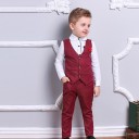 Camicia da ragazzo, gilet, pantaloni L1577 1