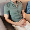 Camicia da uomo a maniche corte F591 1