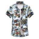 Camicia da uomo con fiori F602 7