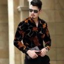 Camicia da uomo con fiori F691 4