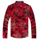 Camicia da uomo con rose 2