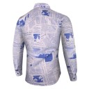 Camicia da uomo con stampa F509 3