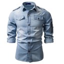 Camicia di jeans da uomo F567 2