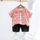 Camicia e pantaloni corti da bambino L1727 5