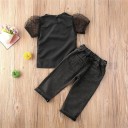 Camicia e pantaloni da ragazza L1438 3