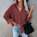 Camicia in velluto a coste da donna P1934 6