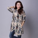 Camicia stilosa da donna con stampa 2