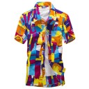 Camisa colorida para hombre J1445 7
