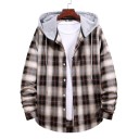 Camisa con capucha para hombre F732 4