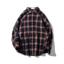 Camisa de cuadros para hombre F413 7