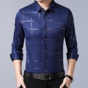 Camisa de cuadros para hombre F423 10