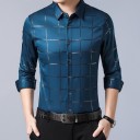 Camisa de cuadros para hombre F423 5