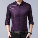 Camisa de cuadros para hombre F423 11