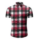 Camisa de cuadros para hombre F470 3