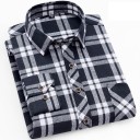 Camisa de cuadros para hombre F504 8