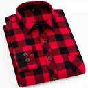 Camisa de cuadros para hombre F504 8