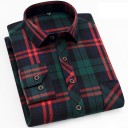 Camisa de cuadros para hombre F504 10