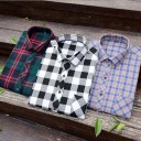 Camisa de cuadros para hombre F504 3